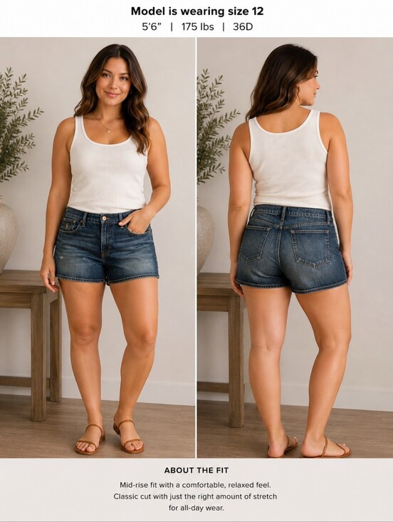 Ralph Lauren Pants - Ralph Lauren Sport Womens Denim Shorts Size 12 Cotton Blue Made In Colombia